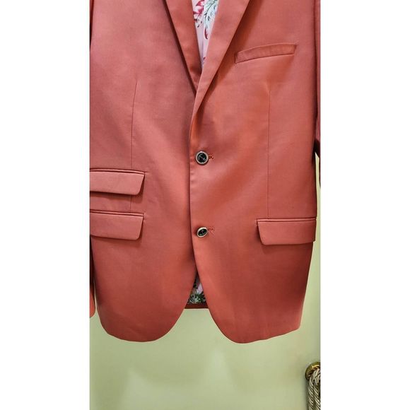 Paisley and Gray Coral SB Two Button Sportcoat w/Elbow Patches, Fully Lined, Cla - Picture 11 of 12